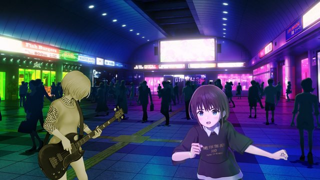 In front of the station clock tower