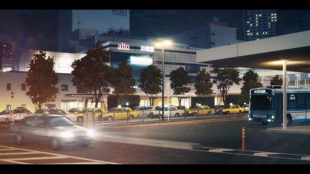 In front of convenience store