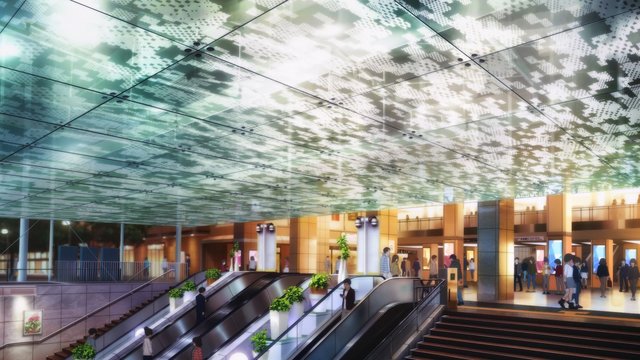 Underground Mall Escalator