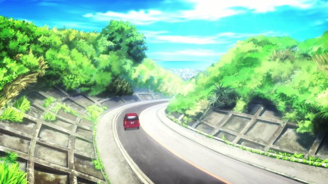 Sunset Walk on a Prefectural Road