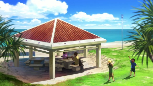 Conversation at Uken Beach
