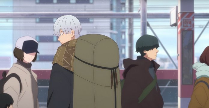 The street near the station where Yuki and Itsuomi first meet