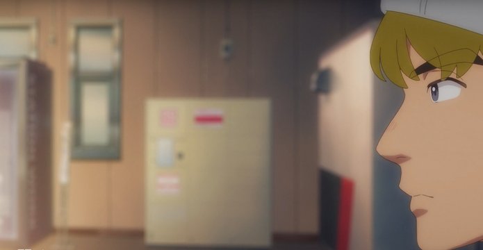 In front of the station lockers