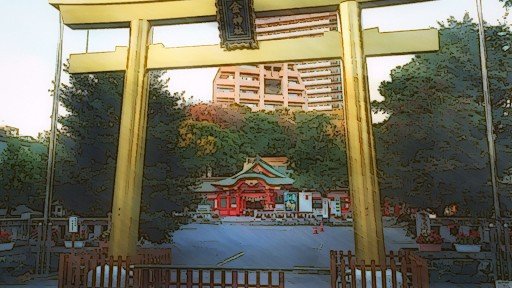 Entrance Torii of Kanjinja Shrine