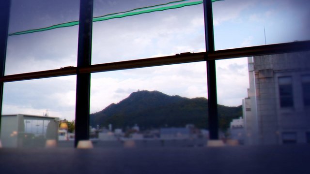 Viewing Gifu Castle from Media Cosmos