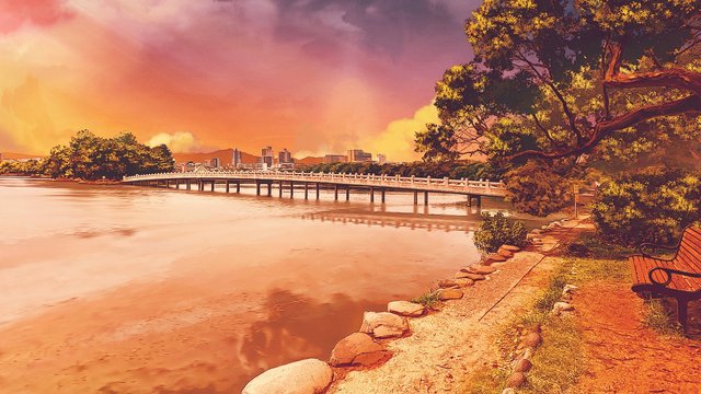 Strolling by Ohori Park's Lake