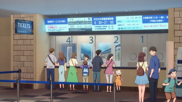 Aquarium ticket counter