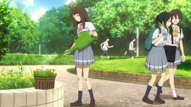 Inside the front gate of Shiragi High School