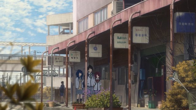 Under the arcade of the shopping street
