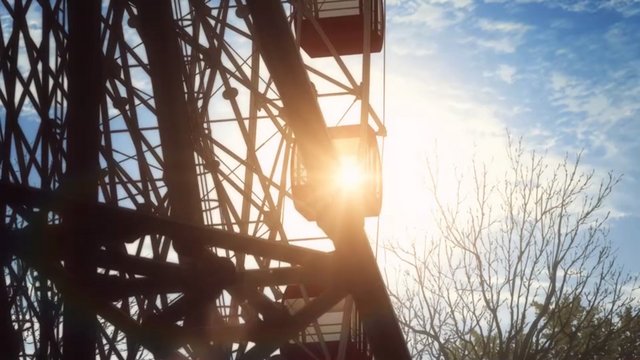 Evening at the Big Ferris Wheel