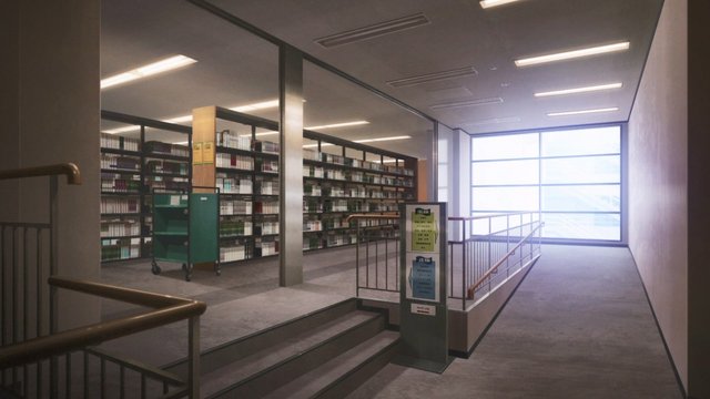 Bunny Girl in the Library