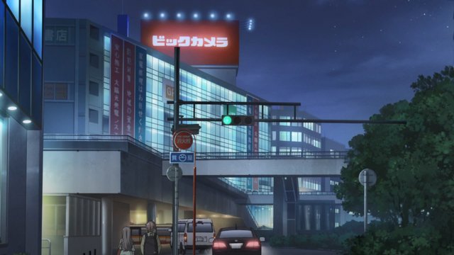 Encounter in front of the bank