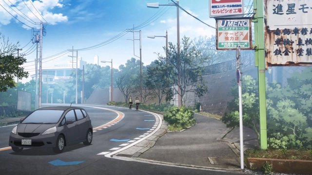 Meeting in front of Shinko Motors