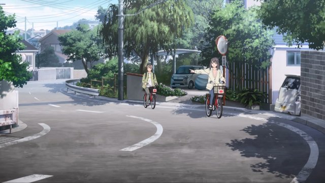 The street where Sakuta and Shoko talk