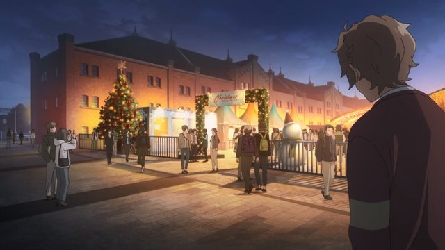 赤レンガ倉庫前のクリスマスデート