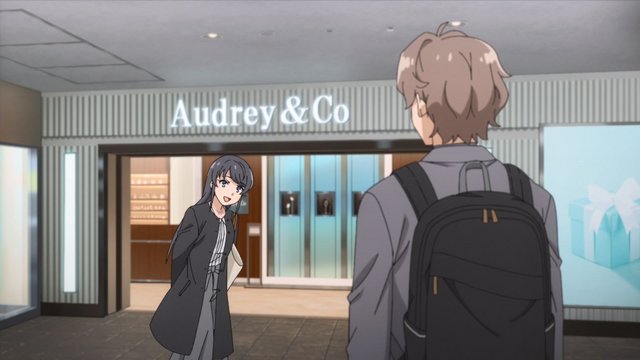 ティファニージュエリー店の前