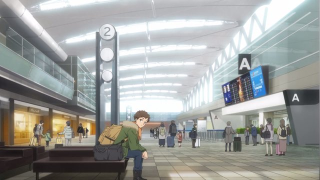 Terminal Departure Lobby Embrace