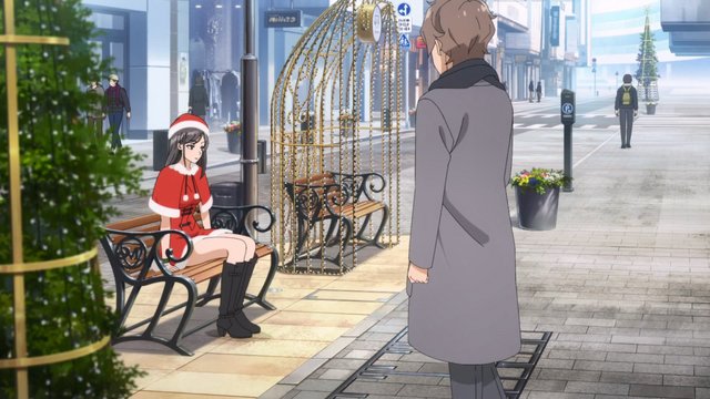In Front of an Electronics Store on Christmas Eve