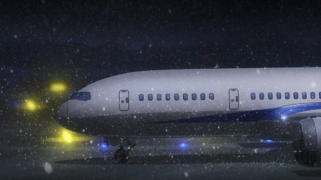 新千歳空港のシーン（第13話）