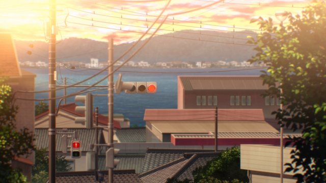 Intersection near Mount Akane