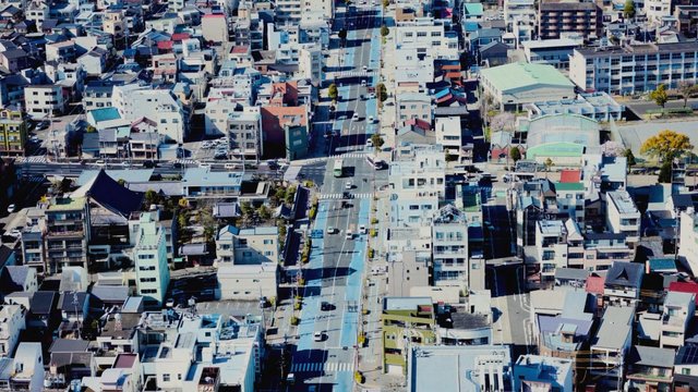 Building observation deck and intersection