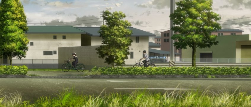 Crossroads by the Nagara River