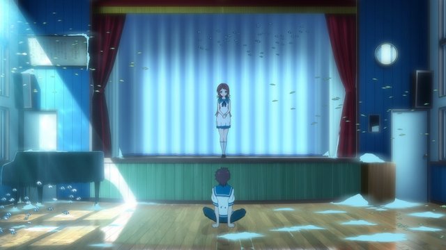 潮止小学校の講堂