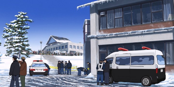Four-Panel Manga in Front of the Art Training Building