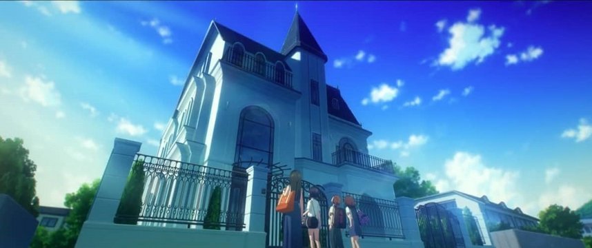 Western-style mansion scene