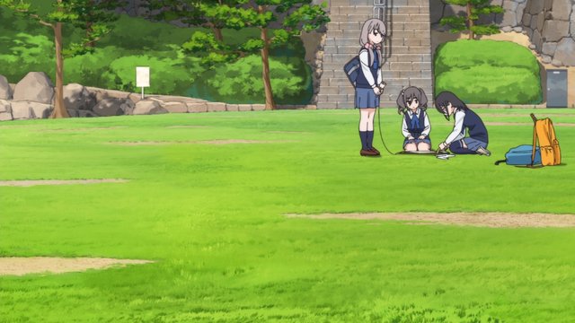 In front of the stone walls of Maizuru Castle Park
