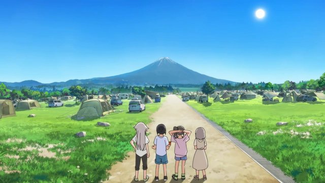 The camping base at Asagiri Plateau