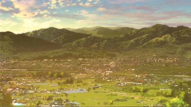 Public hot spring on a hillside