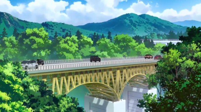 Yatsugatake Highland Bridge Scene
