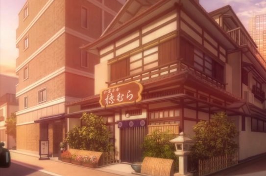 Traditional Japanese sweet shop appearance