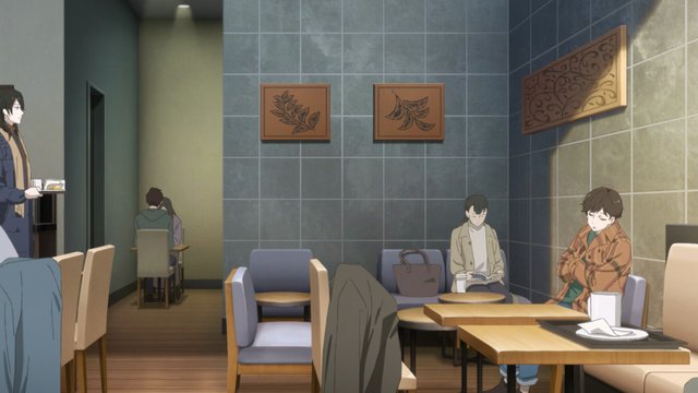 Starbucks interior scene