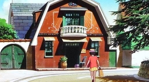 地球屋の前