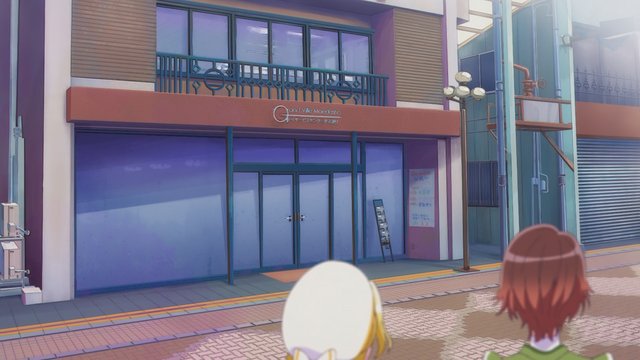 Warm conversation in front of day service center