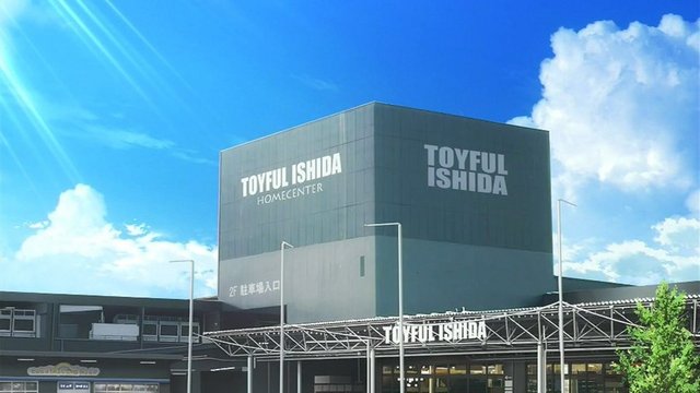 Parking lot in front of a large home center