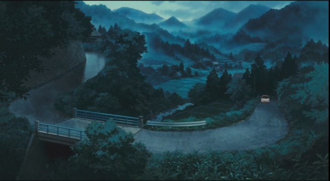 Bridge over a tributary of the Takase River
