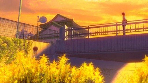 放学后的桥上