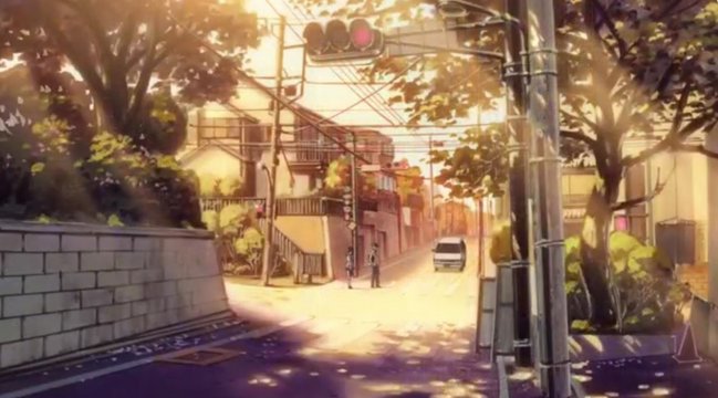 樱花飘落的坡道