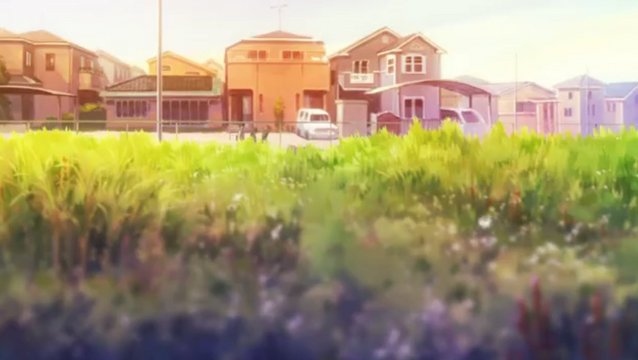 The empty lot passed by Tomoya, Nagisa, and Fuko