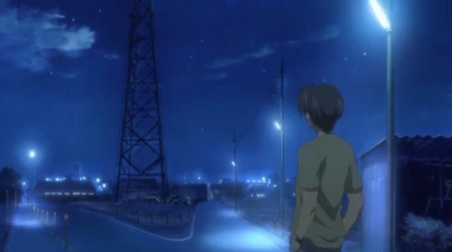夜の公園ベンチ