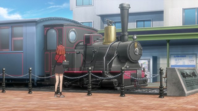 レトロな駅での待ち合わせ