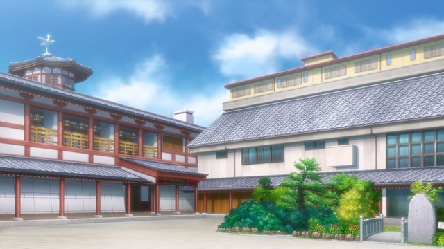 Hot spring scene
