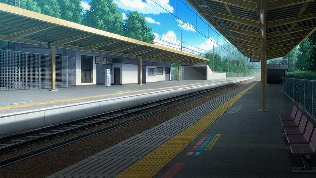 夕暮れの駅での会話