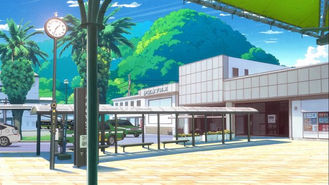 海辺の駅への到着