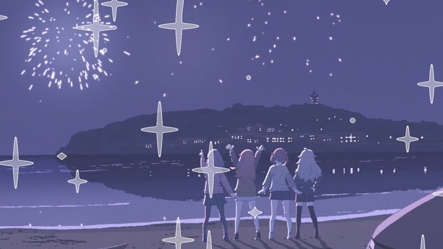 七里ヶ浜の夕日と弁当