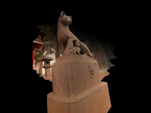 Small shrine in the city