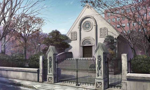 Street in front of the Church